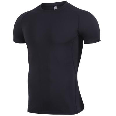 China Anti-Wrinkle Lightweight Comfortable Casual Tight Shorts Sleeves Men's Casual T-Shirts Slim Fit for sale