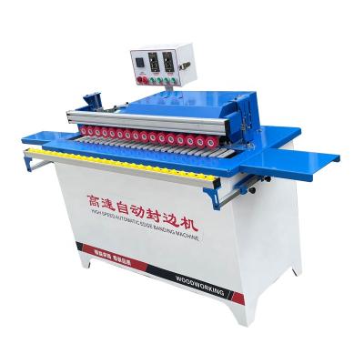 China Building Material Shops Mini Woodworking Machinery Automatic Edge Banding Machine With Trimming And Dust Absorption for sale