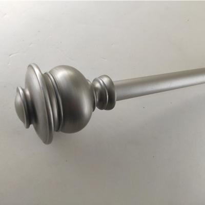 China Adjustable Modern Curtain Rod Metal Curtain Rod Set in Home Eco-Friendly Sphere Finial for sale