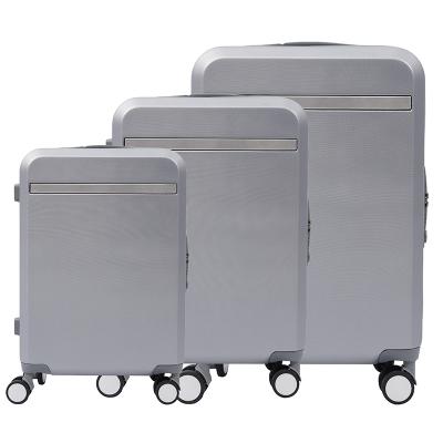 China Shell Trolley Luggage Custom ODM OEM OEM New Fashion BH22012 BINHAO PP 3 Luggage TSA Lock Trolley Hard Luggage Sets BINHAO for sale