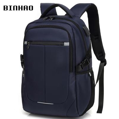 China High Capacity Men's Backpack Travel Leisure Management Computer Fashion Trend High School Korean Student Schoolbag Travel Backpack BH8806 BINHAO for sale