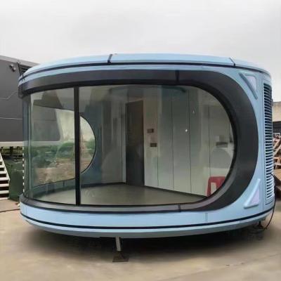 China Eclectic Modular Housing Pressure Resistance Modern Design Frame Steel Aluminum Glass House Strong Mobile Home for sale