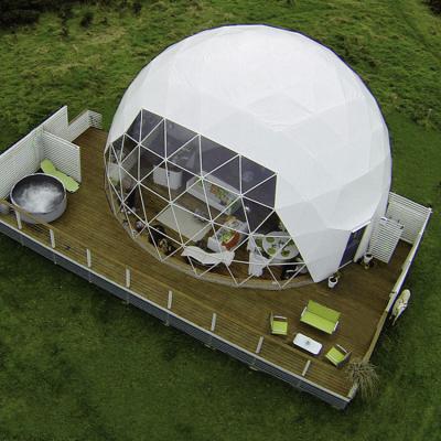 China Camouflage/Field Anti Game Sunroom Tent Event Dome Tent Garden Room Aluminum Spherical Outdoor Noise Insulated Dome Tent for sale