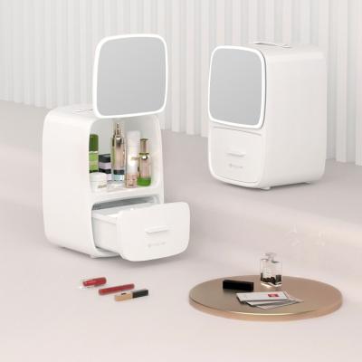 China Household Mini Cosmetic Fridge 220V with LED Mirror for Skin Care Product from Xiaomi Youpin for sale