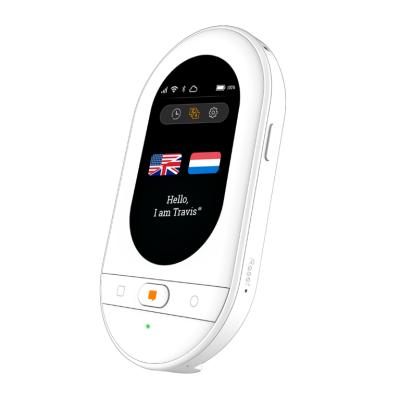 China Travis Touch Plus Smart Language Translator 2.4inch 100+ Languages ​​Voice Translator Pearl White for sale