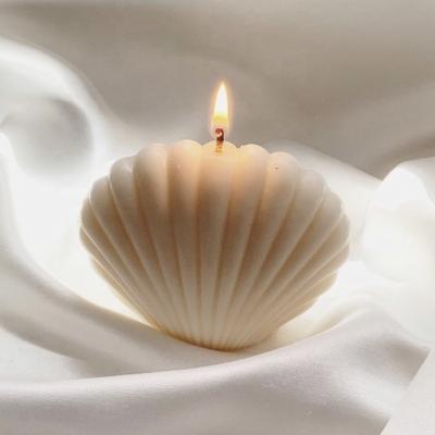 China Creative Aroma Candles Birthday Shell Celebrity Home Net Photo Props Wedding Girlfriends With Keepsake Candle Lights for sale