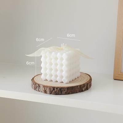 China Geometric Three-dimensional Simple Home Furnishing Art Soy Wax Scented Candle Scented Birthdays Factory Wholesale INS Household New for sale