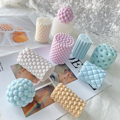 China Unique Candle Shape Molds Silicone 3d Cylinder Candle Mold Viable for sale