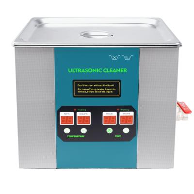 China Electronics 10 Liter Stainless Steel Ultrasonic Cleaner Pcb Board Panel Cleaner 240w 40khz Heating Ultrasonic Cleaner for sale