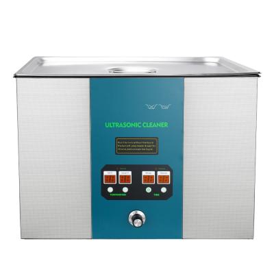 China Hot Sale 30Liters Electronics High Frequency Desktop Ultrasonic Cleaning Machine Ultrasonic Cleaner Teeth for sale