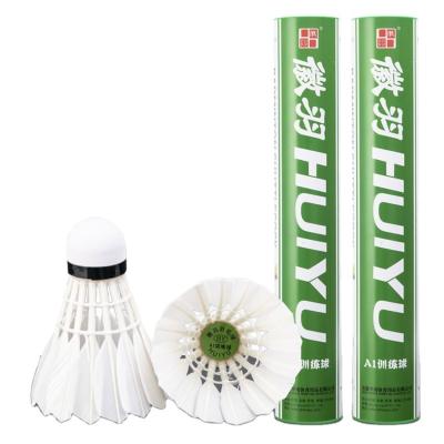 China Stable and Durable Selling Stable White Color Feather Shuttlecock Badminton Artificial Birdie for sale