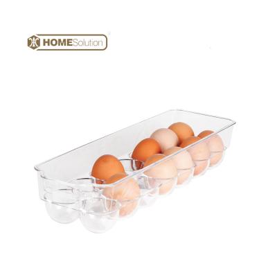 China Small Size Freshness Preservation Storage Egg Box Kitchen Artifact Fridge Organizer for sale