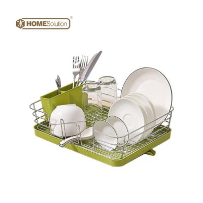 China Wholesale Sustainable Universal Iron Plastic Sink Dishwasher Organizer Kitchen Dish Drying Rack Rack for sale