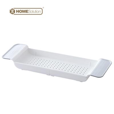 China Viable Hot Sale Kitchen Fridge Storage Box Heavy Duty Rectangular Plastic Faucet Drain Basket For Fruit for sale