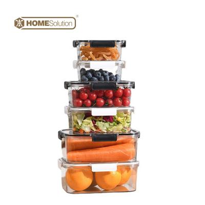 China Sustainable Food Containers Snap Lock Airtight Lid Lunch Container PP Food Storage Box Set With Lids for sale