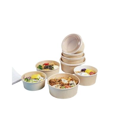 China Recyclable Wholesale Luxury OEM & ODM Manufacture Custom Printing Cupcake Boxes With Kraft Paper Salad Bowl for sale