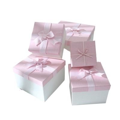 China Recyclable Gift Box Square Box Birthday Gift World Cover Jewelry Box for sale