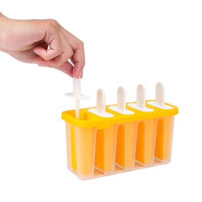 China New Type Viable Silicone Stackable Ice Cream Lolly Tray Set for sale