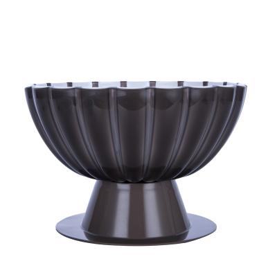 China New Type Viable Price Interesting Home Snack Fruit Round Champagne Fruit Dish Bowl for sale