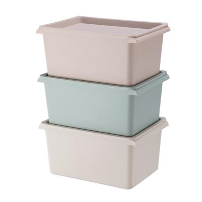 China Single viable hot sale multifunctional household design plastic stackable home storage box for sale