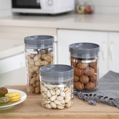 China Airtight Clear Transparent Food Storage Container Storage Jar for sale