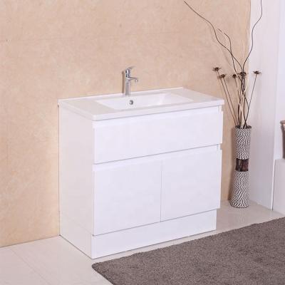 China Lowes Modern Closeouts Factory Unassembled Bathroom Vanity for sale