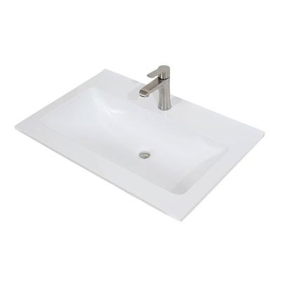 China High Quality Rectangle Worktop Basin Sink Solid Outdoor Bathroom Sinks for sale