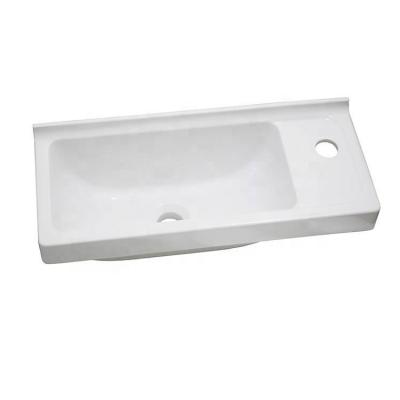 China Easy Clean Modern Solid Porcelain Bathroom Sink Wash Surface Hand Basin for sale