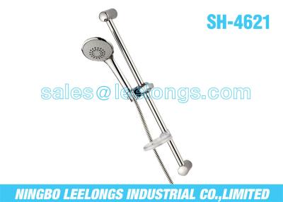 China Stainless Steel Adjustable Shower Slide Bar With Transparent Soap Holder for sale