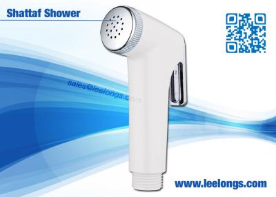 China Bathroom / Bidet Shower White Chrome Shattaf Bidet Spray High Pressure for sale