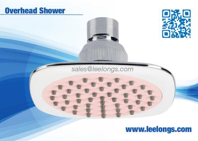 China 100mm Plastic Colorful Shower Head Overhead with TPR Shower Nozzles for sale