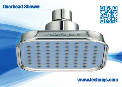 China Eco Luxurious Blue 100mm Overhead Shower Head Ceiling Rainfall For Hotel , Home for sale