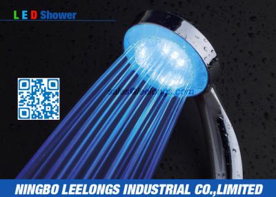 China 8 Inch Rain Shower Head LED Blue Good Pressure Water Efficient Eco Friendly for sale