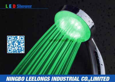 China Water Pressure Powered Light Shower Heads , LED Light Rain Shower Head for sale