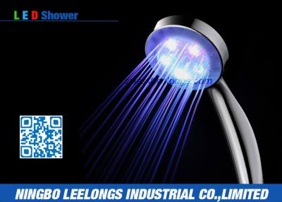 China Thunderhead Multi Color Hand LED Rain Shower Head ABS detachable For Home for sale