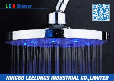 China Hotel SPA Ceiling Mounted Rain Shower Heads Overhead , Blue Led Shower Head for sale