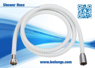 China Bath White spiral PVC Flexible Shower Hose 1.5m with G1/2