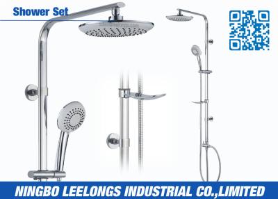 China Corner Shower Column Thermostatic Shower Set With 3 Function Overhead Shower for sale