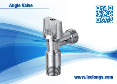 China Customed Zinc Chromed Angle Valve With Plastic Handle , Angle Stop Valves for sale