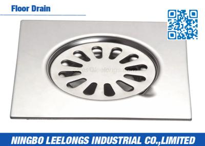 China Stainless Steel Floor Drains Bathroom Sanitary Ware 5inch for sale