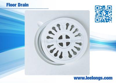 China Square Shower Floor Drain 15mm / 20mm Resin Composite For Sanitary Ware for sale