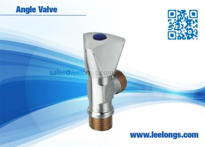 China Angle Ball Valve / Angle Valve Toilet Zinc Body , Zinc Core With Triangle Handle for sale