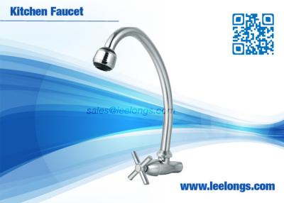 China Kitchen Basin Taps / Basin Faucet Two Function Zinc With Cross Handle for sale