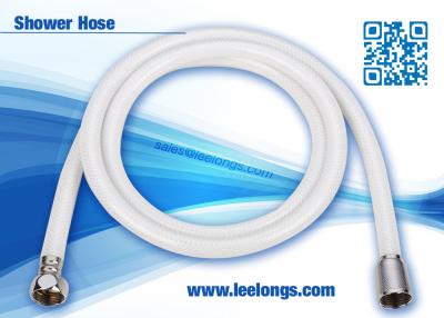 China Bathroom White PVC Netted Flexible Shower Hose For Hand Shower for sale