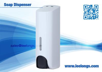 China 350ml White Liquid Soap Dispenser Single hand with Manual Push for sale