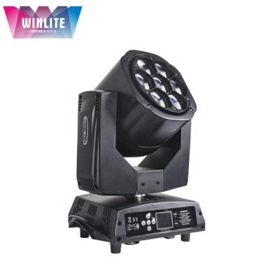 China Winlite 7x15w RGBW Sports Stadiums Led Bee Eye Buzz Wash Moving Head Light for sale