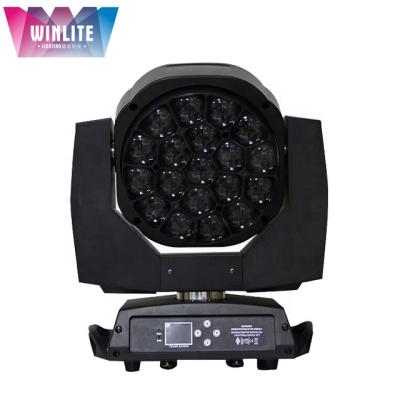 China Sports Stadiums Winlite Zoom Wash 19 x 15w driver-beam large moving head bee eye with pixel led control k10 for sale