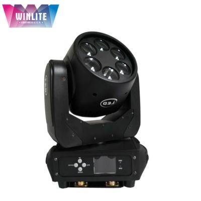 China Winlite 6x25w white hotel led super beam moving head light for sale