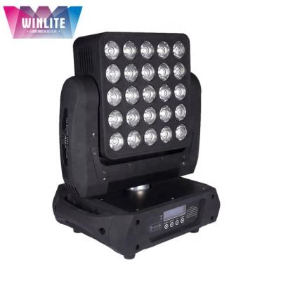 China Winlite 25x15w RGBW Residential Matrix Beam Moving Head Light 5x5 for sale