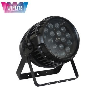 China Hotel Winlite IP65 18x6in1 RGBWA+UV Waterproof Zoom Wash Led Par Can Light for sale